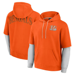 Cincinnati Bengals Unisex Sleek Elements Pullover Hoodie - Orange sale
