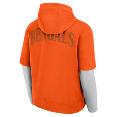 Cincinnati Bengals Unisex Sleek Elements Pullover Hoodie - Orange sale