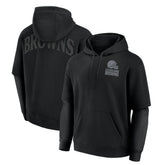 Cleveland Browns Unisex Sleek Elements Pullover Hoodie - Black on sale