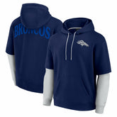 Denver Broncos Unisex Sleek Elements Pullover Hoodie - Navy outlet