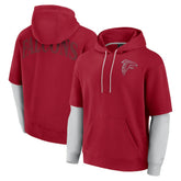 Atlanta Falcons Unisex Sleek Elements Pullover Hoodie - Red on sale