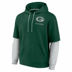 Green Bay Packers Unisex Sleek Elements Pullover Hoodie - Green discount