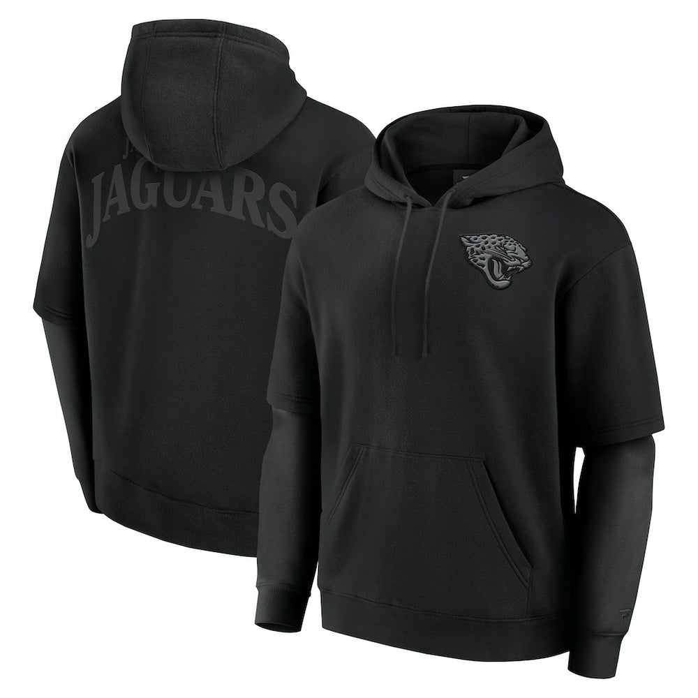 Jacksonville Jaguars Unisex Sleek Elements Pullover Hoodie - Black on sale