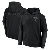 Jacksonville Jaguars Unisex Sleek Elements Pullover Hoodie - Black on sale