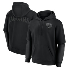 Jacksonville Jaguars Unisex Sleek Elements Pullover Hoodie - Black on sale