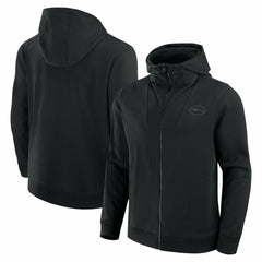 New York Jets Unisex Front Office Full-Zip Hoodie - Black for sale