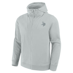 Minnesota Vikings Unisex Front Office Full-Zip Hoodie - Gray on sale