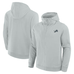Detroit Lions Unisex Front Office Full-Zip Hoodie - Gray cheap