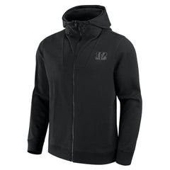 Cincinnati Bengals Unisex Front Office Full-Zip Hoodie - Black on sale
