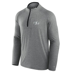 San Francisco 49ers Unisex Front Office Performance Primary Quarter-Zip Jacket - Charcoal discount
