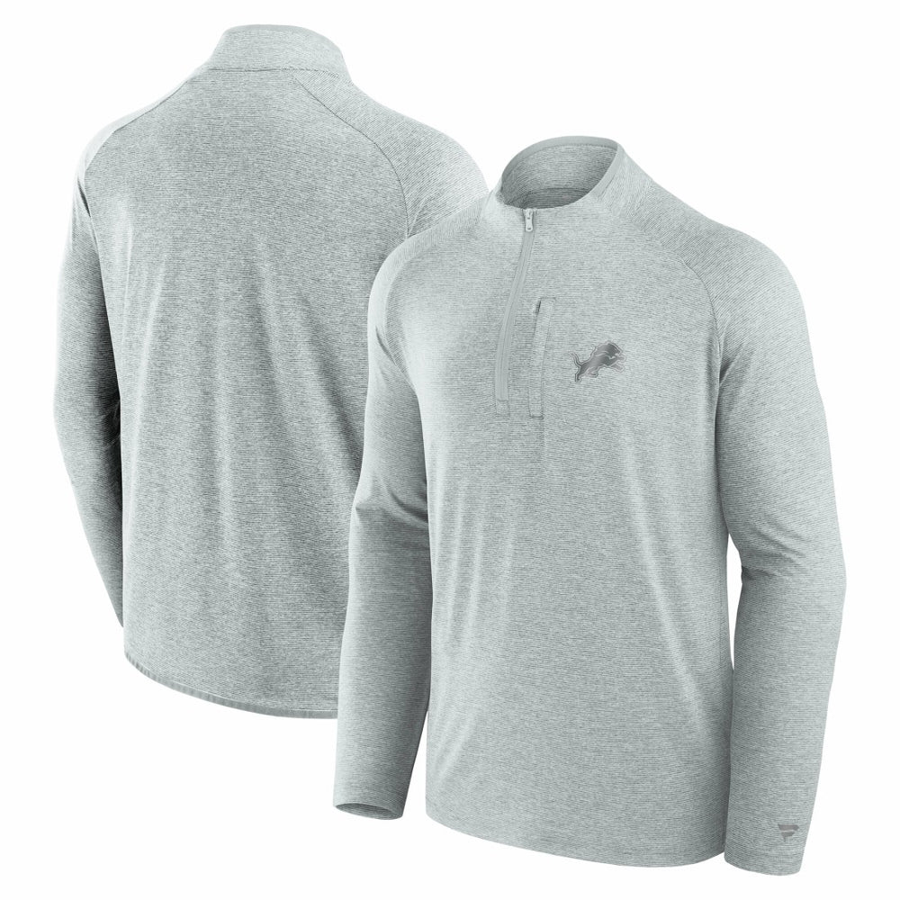 Detroit Lions Unisex Front Office Performance Primary Quarter-Zip Jacket - Gray on sale
