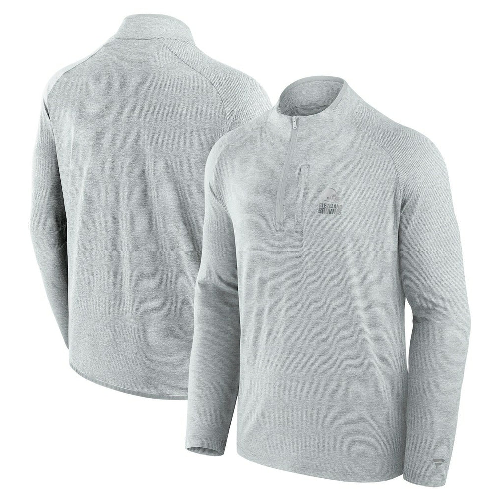 Cleveland Browns Unisex Front Office Performance Primary Quarter-Zip Jacket - Gray discount