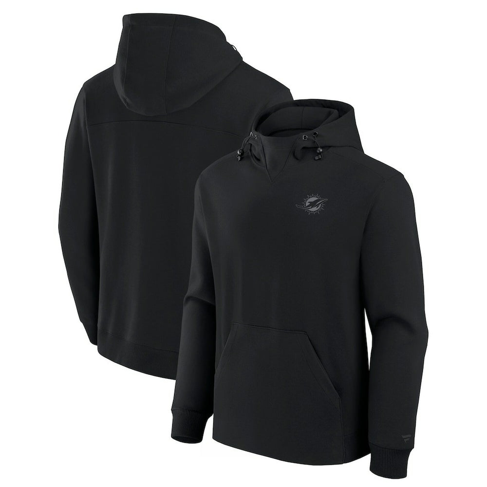 Miami Dolphins Unisex Front Office Tonal Tri-Blend Pullover Hoodie - Black sale