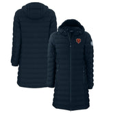 Chicago Bears Cutter & Buck Women's Throwback Logo Mission Ridge Repreve Eco Insulated Full-Zip Puffer Jacket - Navy for sale