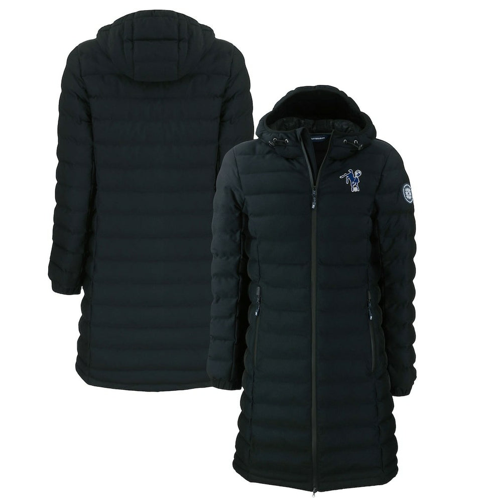 Indianapolis Colts Cutter & Buck Women's Throwback Logo Mission Ridge Repreve Eco Insulated Full-Zip Puffer Jacket - Black sale