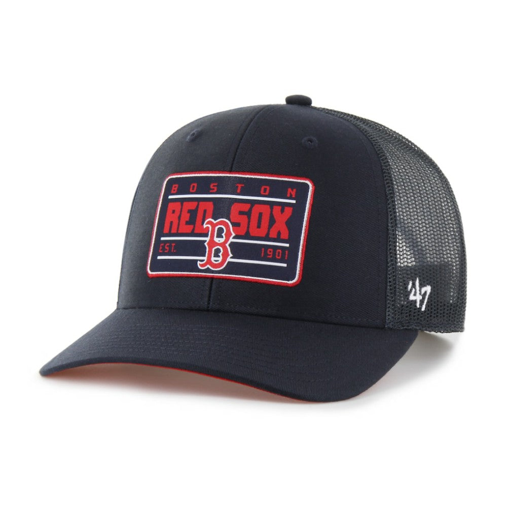 Boston Red Sox Hardline Trucker Adjustable Hat - Navy | 47 brand