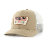 Detroit Tigers Ridgewood Trucker Adjustable Hats - Khaki | 47 brand