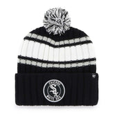 Chicago White Sox Plateau Cuffed Knit Hat with Pom - Black | 47 brand