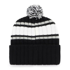 Chicago White Sox Plateau Cuffed Knit Hat with Pom - Black | 47 brand