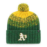 Oakland Athletics Cascade Cuffed Knit Hat with Pom - Green | 47 brand