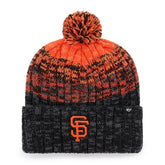 San Francisco Giants Cascade Cuffed Knit Hat with Pom - Black | 47 brand