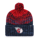 Cleveland Guardians Cascade Cuffed Knit Hat with Pom - Navy | 47 brand