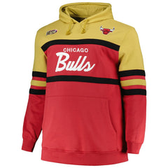 Chicago Bulls Big & Tall Hardwood Classics Head Coach Pullover Hoodie - Red | Mitchell & Ness sale