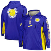 Golden State Warriors Big & Tall Hardwood Classics Team OG 2.0 Anorak Hoodie Quarter-Zip Windbreaker Jacket sale - Royal | Mitchell & Ness online
