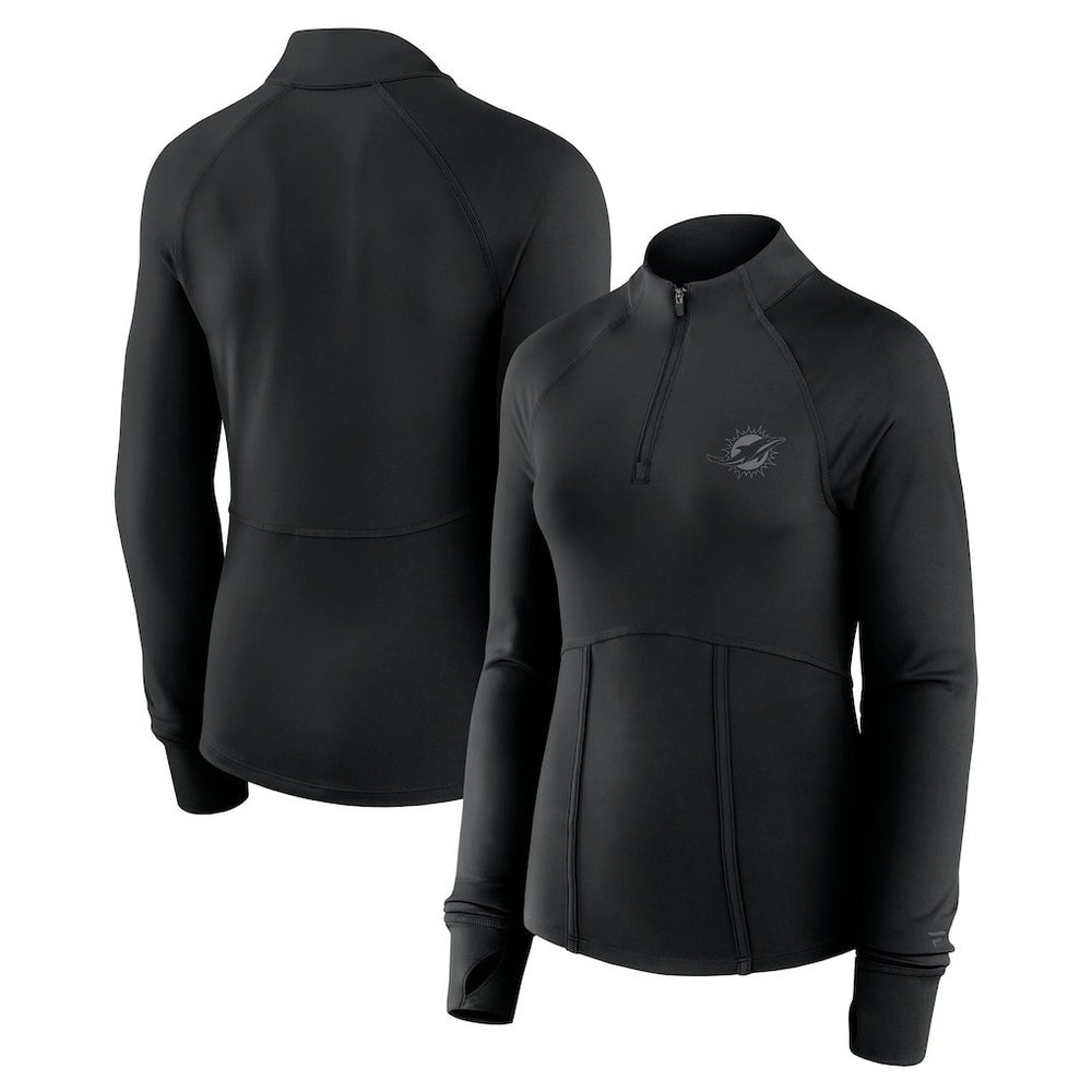 Miami Dolphins Women's Elements Quarter-Zip Jacket - Black online