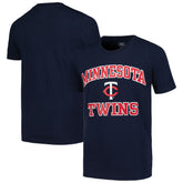 Minnesota Twins Youth Heart & Soul T-Shirt - Navy