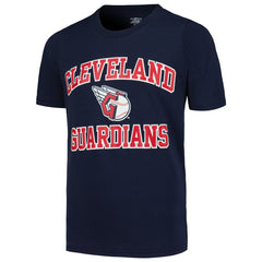 Cleveland Guardians Youth Heart & Soul T-Shirt - Navy