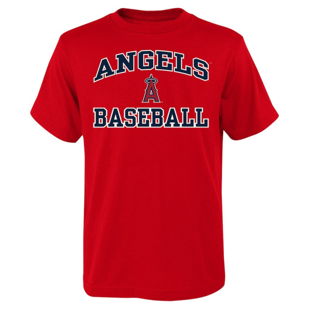 Los Angeles Angels Youth Heart & Soul T-Shirt - Red