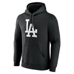 Los Angeles Dodgers Monochrome Personalized Name & Number Pullover Hoodie - Black