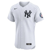 Derek Jeter New York Yankees Home 2020 Hall of Fame Induction Patch Elite Player Jersey - White | Nike