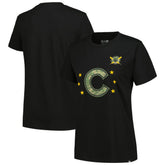 Chicago Cubs Women's Armed Forces Day T-Shirt - Black | New Era
