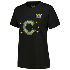 Chicago Cubs Women's Armed Forces Day T-Shirt - Black | New Era
