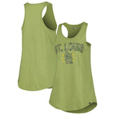 St. Louis Cardinals Women's Armed Forces Day Tank Top - Olive | New Era