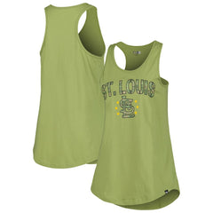 St. Louis Cardinals Women's Armed Forces Day Tank Top - Olive | New Era
