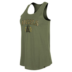 Los Angeles Angels Women's Armed Forces Day Tank Top - Olive | New Era