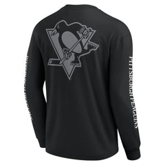 Pittsburgh Penguins Fanatics Elements Strive Long Sleeve T-Shirt Black