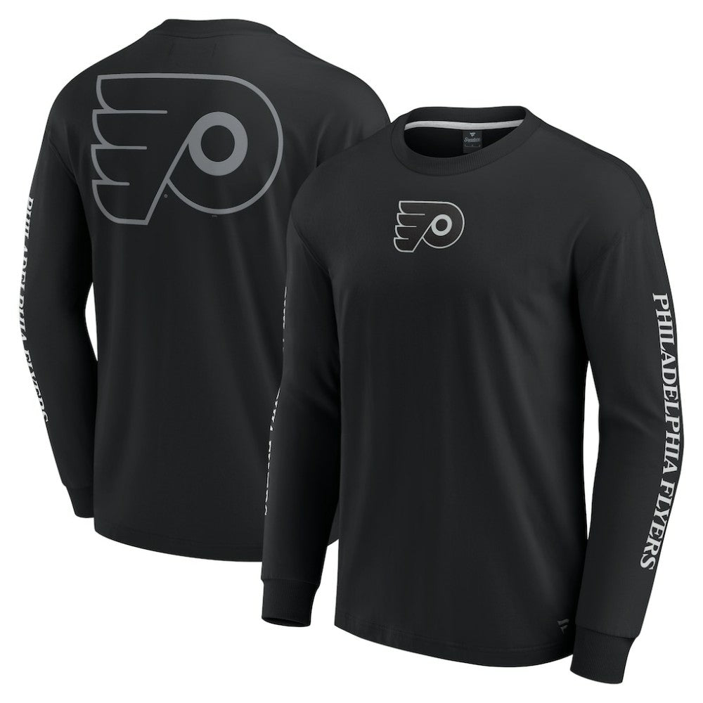 Philadelphia Flyers Fanatics Elements Strive Long Sleeve T-Shirt Black