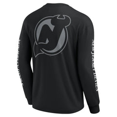 New Jersey Devils Fanatics Elements Strive Long Sleeve T-Shirt Black