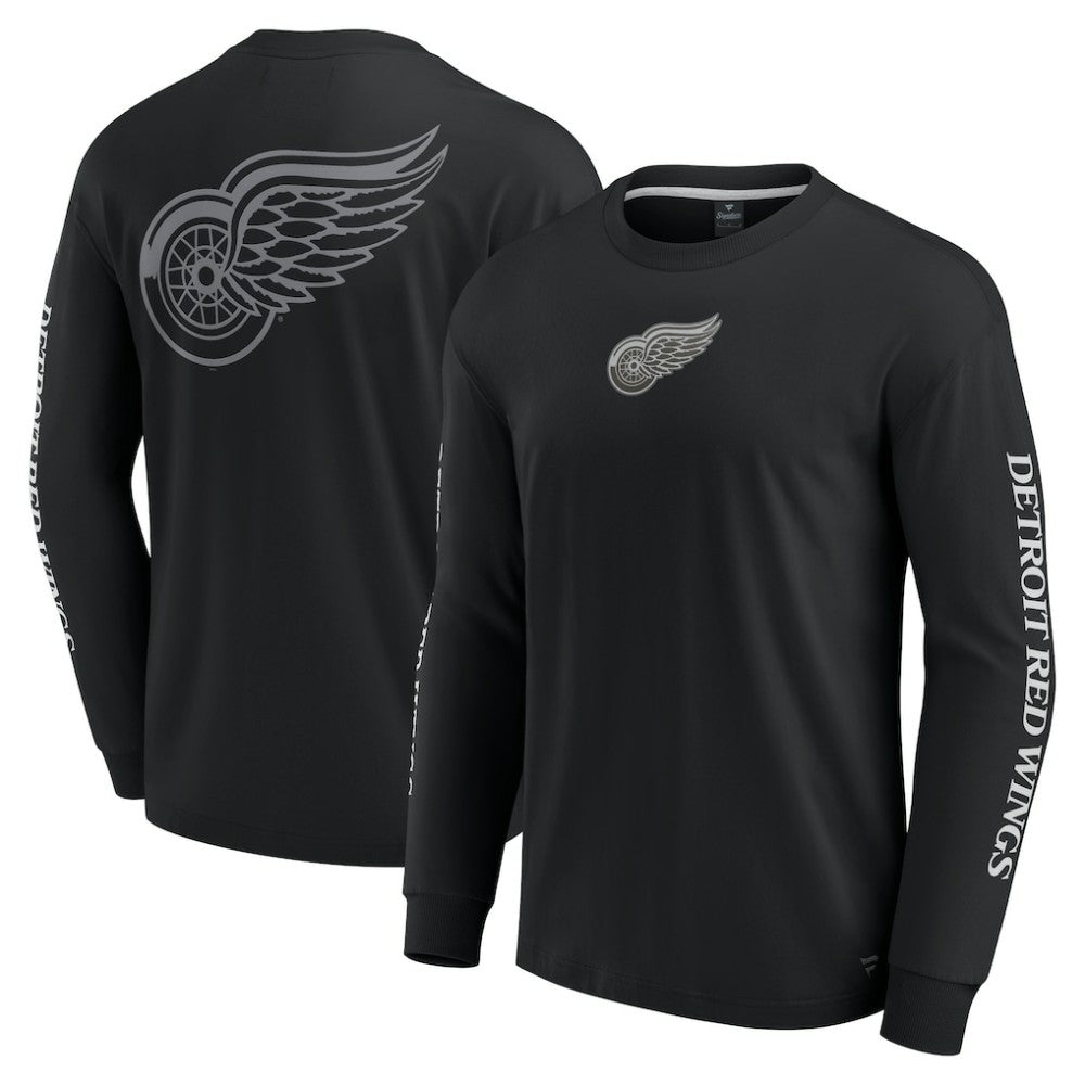 Detroit Red Wings Fanatics Elements Strive Long Sleeve T-Shirt Black