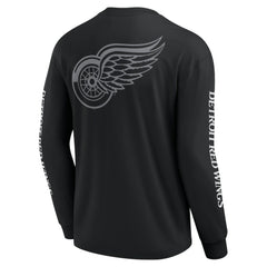 Detroit Red Wings Fanatics Elements Strive Long Sleeve T-Shirt Black