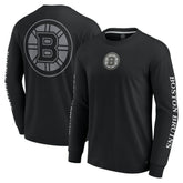 Boston Bruins Fanatics Elements Strive Long Sleeve T-Shirt Black