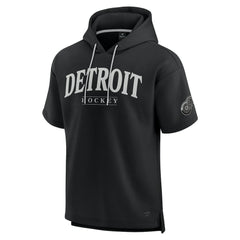 Detroit Red Wings Fanatics Elements Ready Short Sleeve Pullover Hoodie Black