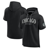 Chicago Blackhawks Fanatics Elements Ready Short Sleeve Pullover Hoodie Black