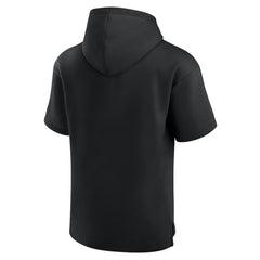 Chicago Blackhawks Fanatics Elements Ready Short Sleeve Pullover Hoodie Black