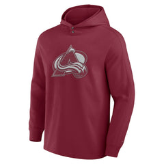 Colorado Avalanche Fanatics Elements Blaze Tri-Blend Long Sleeve Hoodie T-Shirt Burgundy