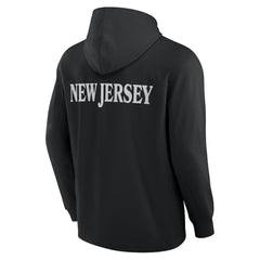 New Jersey Devils Fanatics Elements Blaze Tri-Blend Long Sleeve Hoodie T-Shirt Black